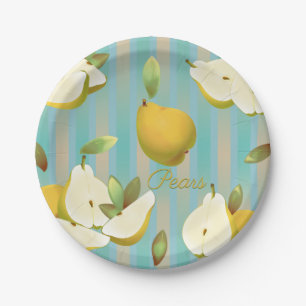 Pears Fruit Cocktail Party Paper Plates