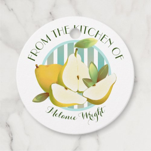 Pears Fruit Favor Tags