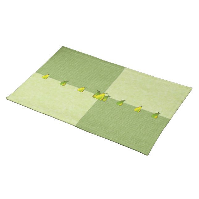 Pears Glass (tile/mint) Placemats (On Table)