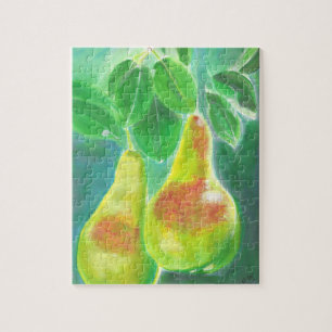 Pears Hanging from Tree Painting Jigsaw Puzzle