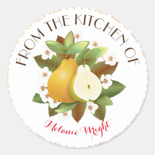 Pears Hawaiian Tropical Fruit Classic Round Sticker