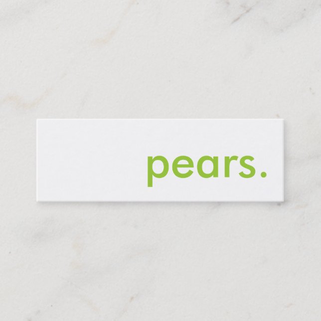 pears. mini business card (Front)