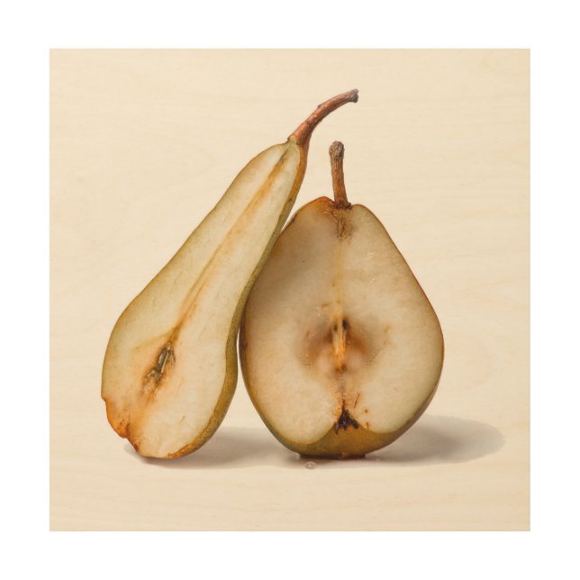 Pears - My Sweet And Perfect Half Wood Wall Art (Front)
