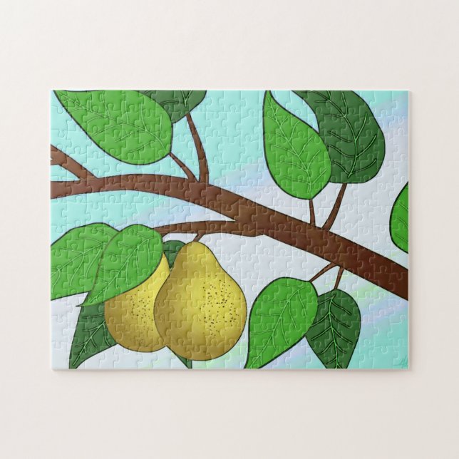 "Pears on a Branch" Jigsaw Puzzle (Horizontal)