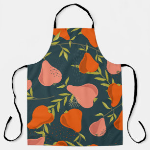 Pears Overlap: Colorful Vintage Wallpaper Apron