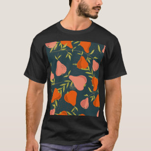Pears Overlap: Colorful Vintage Wallpaper T-Shirt