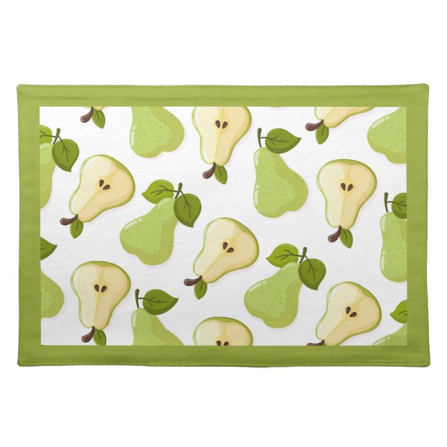 Pears pattern  cloth placemat (Front)