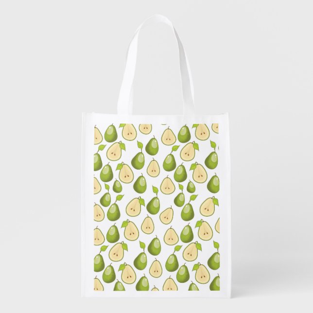 Pears Pattern Grocery Bag (Front)