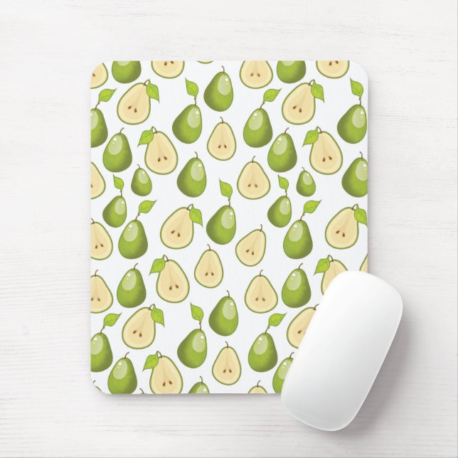 Pears Pattern Mouse Pad (With Mouse)