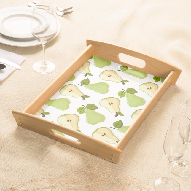 Pears pattern  serving tray (Front)