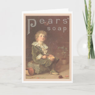Pears Soap Bubbles Ad Card