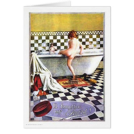 Pears Soap Child Bathing Cards (Front)