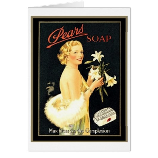 Pears Soap Lillies Ad Cards (Front)