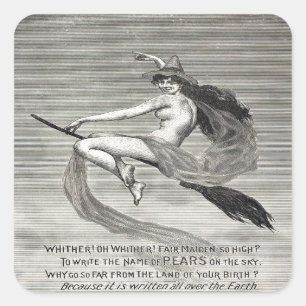 Pears Soap Witch Square Sticker