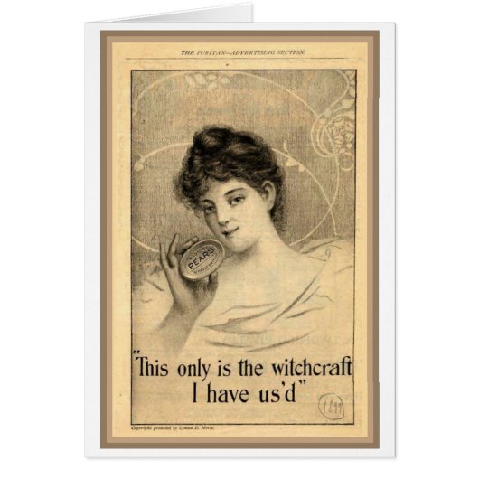 Pears Soap Witchcraft Ad Cards (Front)