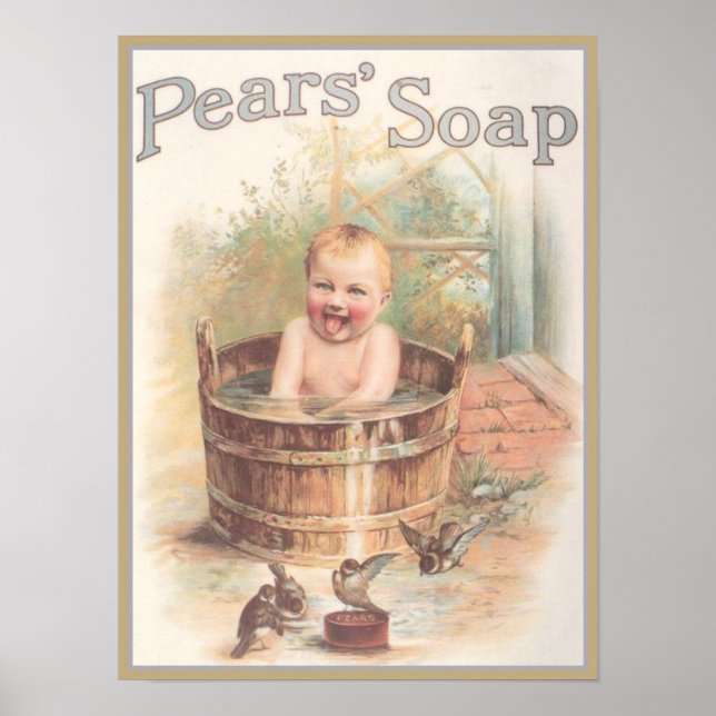 Pears Sopa Baby Ad Poster (Front)