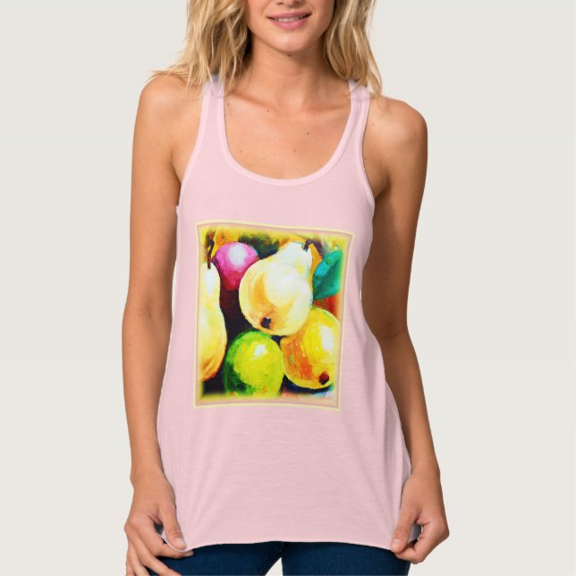 "Pears Tree" Cute Design. Buy Now Tank Top (Front)