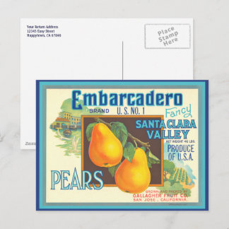 Pears Vintage Scenic Label Art Postcard