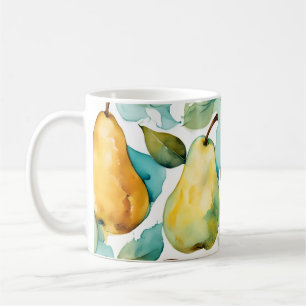 Pears Watercolor Art Coffee Mug