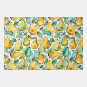 Pears Watercolor Art  Doormat
