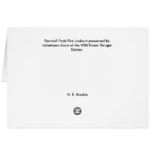 Pearsoll Peak FIre Lookout Oregon Cards (Back Horizontal)