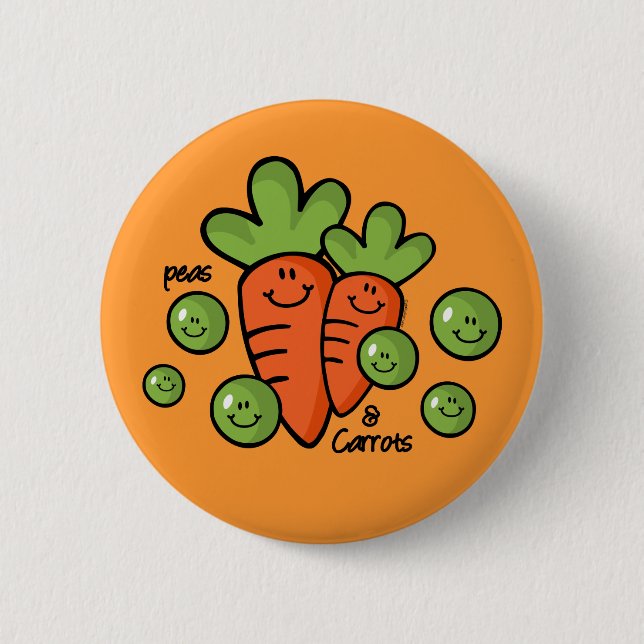 Peas And Carrots Button (Front)