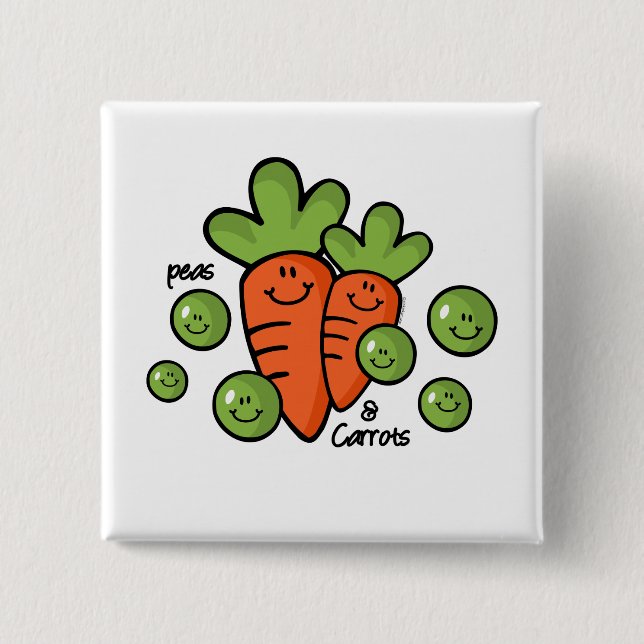 Peas And Carrots Button (Front)