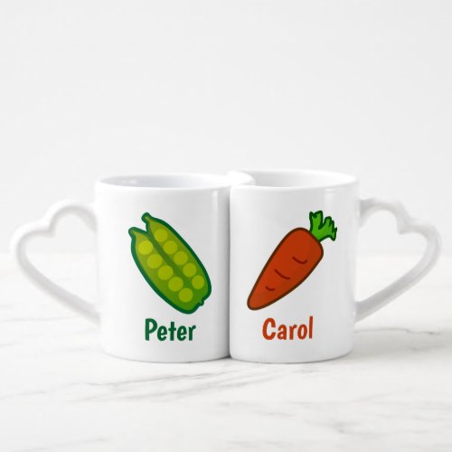 Peas and Carrots Coffee Mug Set