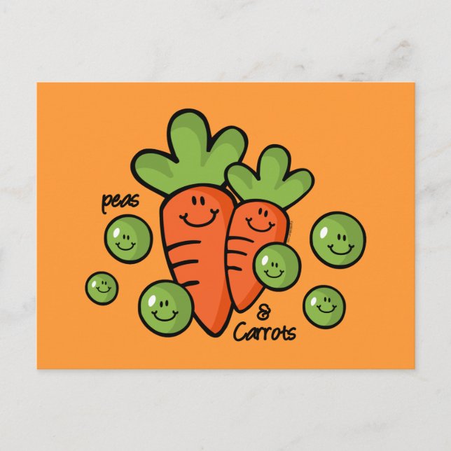 Peas And Carrots Postcard (Front)