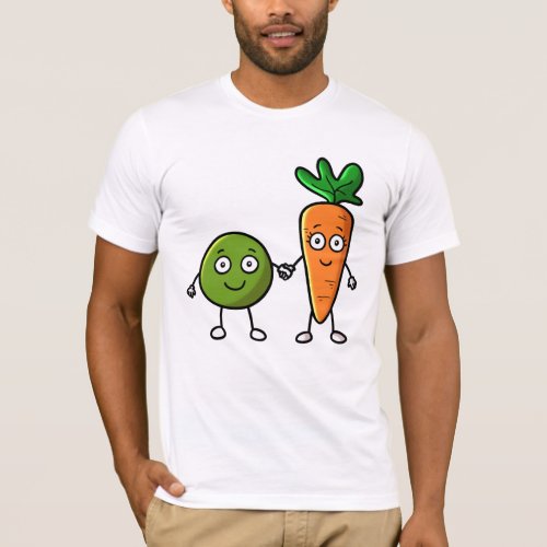 Peas and carrots T_Shirt