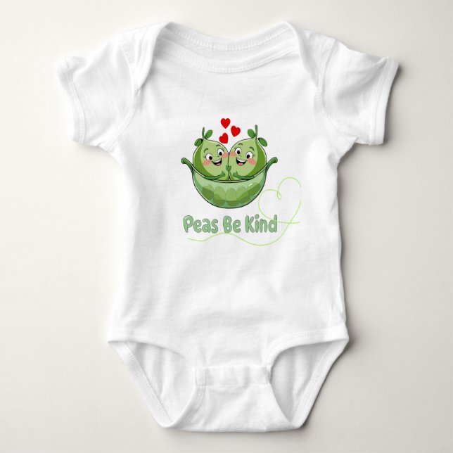 Peas be kind baby bodysuit (Front)