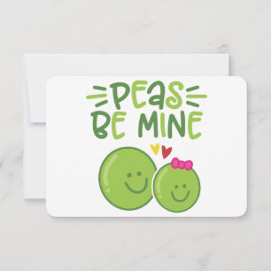 Peas Be Mine Cute Vegetable Pun Funny Valentin