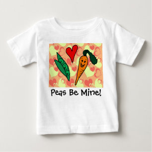 Peas Be My Valentine Baby Baby T-Shirt