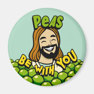 Peas be with you magnet