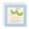 Peas in a Pod Boy Twins Baby Shower Invitation