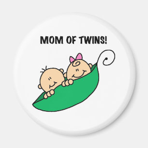 Peas in a Pod Mom of Twins Magnet