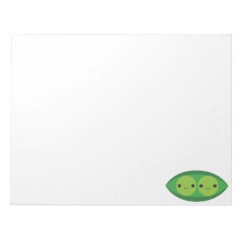 Peas In A Pod Notepad by imaginarystory at Zazzle