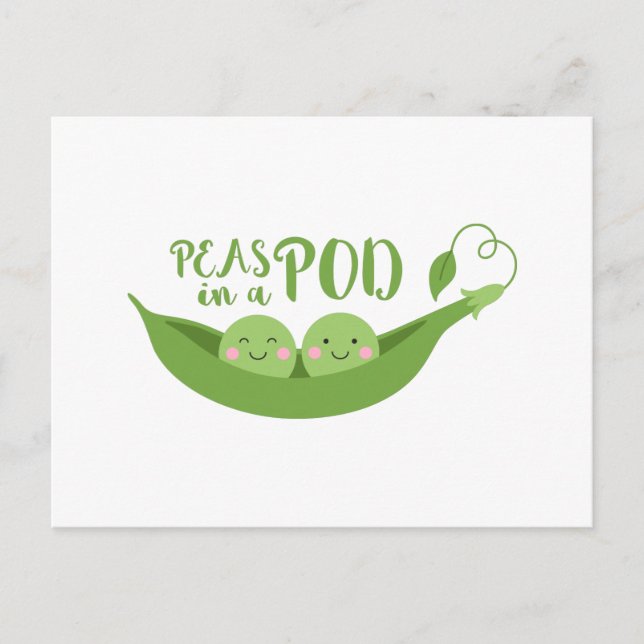 Peas In A Pod Postcard (Front)