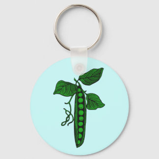 Peas in Pod Keychain