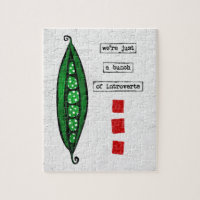 Peas Jigsaw Puzzle - Funny Vegetable - Introverts