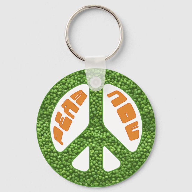 Peas Now Keychain (Front)