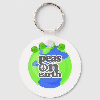 Peas on Earth Keychain