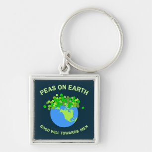 Peas On Earth Keychain