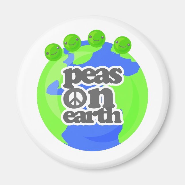 Peas on Earth Magnet (Front)