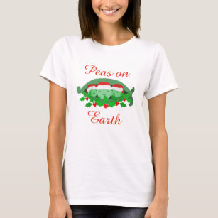 peas on earth t shirt