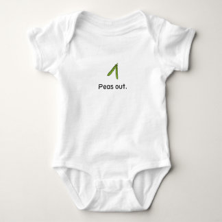 Peas out. baby bodysuit