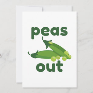 Peas Out Thank You Card