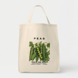Peas Seed Packet Label Tote Bag