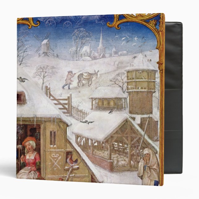 Peasant Life, from 'Breviarium Grimani' 3 Ring Binder (Front/Inside)