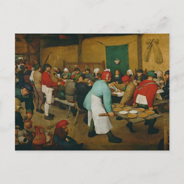 Peasant Wedding , 1568 Postcard (Front)